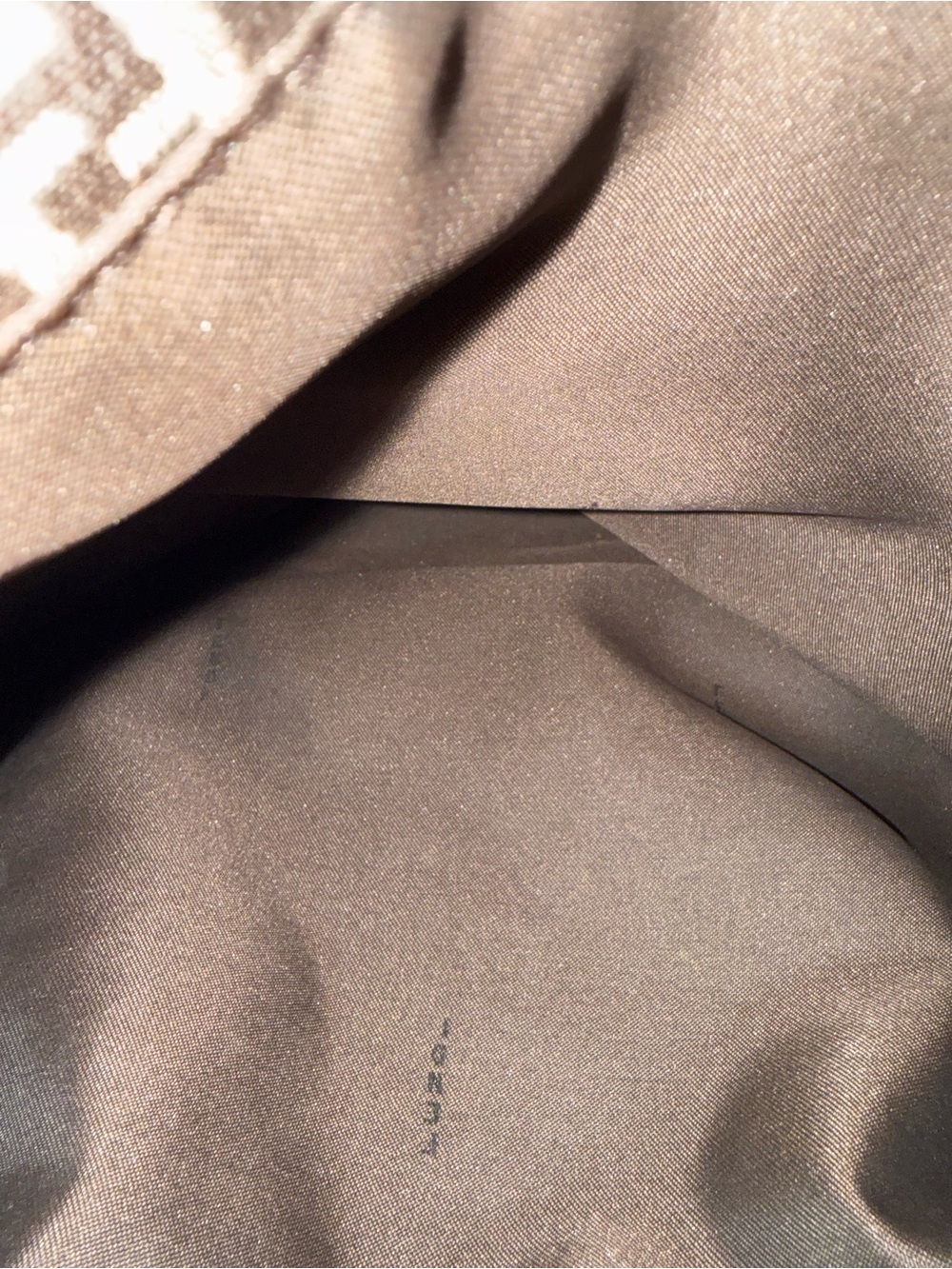 Fendi Brown Monogram Canvas and Leather Tote with Dark Brown Leather handles. - Picture 15 of 16